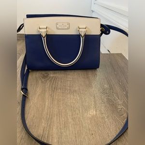 Blue and White Kate Spade Satchel